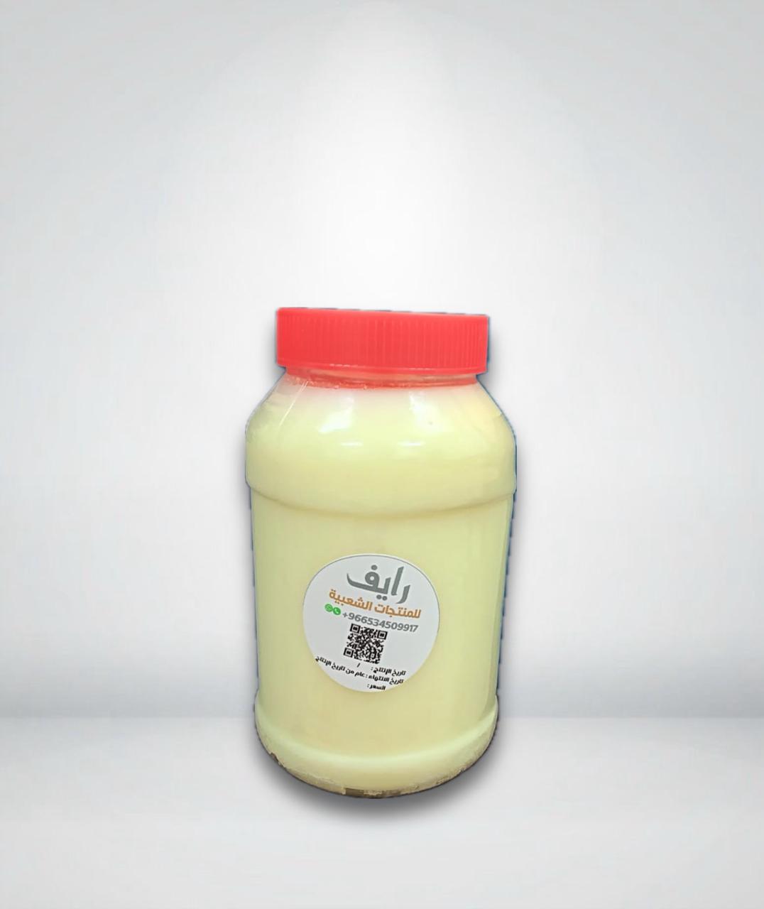 سمن ماعز ابيض صافي مشوط 1 كيلو 